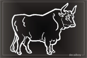 Toro Bull Window Decal