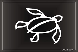 Hawaiian Turtle Window Decal