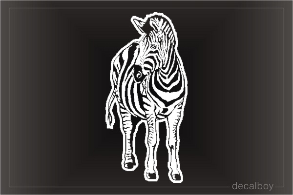 Zebra 2 Window Decal