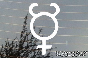 Astrology Mercury Auto Window Decal