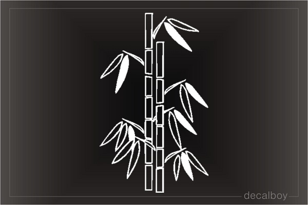 Bamboo Plant Window Decal