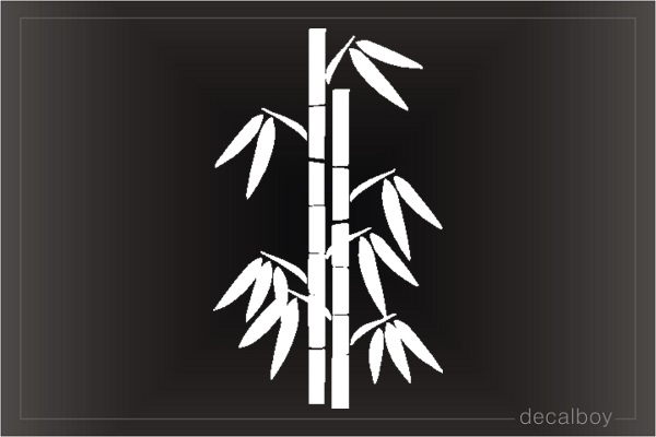 Bamboo Botany Window Decal