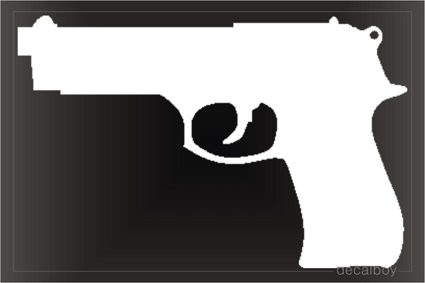 Handgun Bericont Car Decal