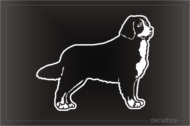 Bernese Mountain Car Window Decal