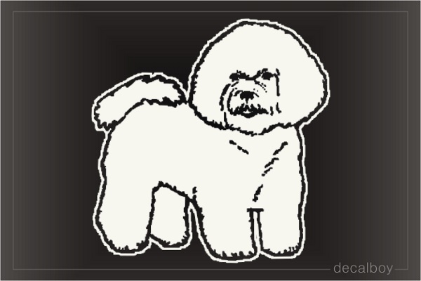 Bichon Frise Car Window Decal