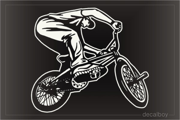 Bmx Rider Car Decal