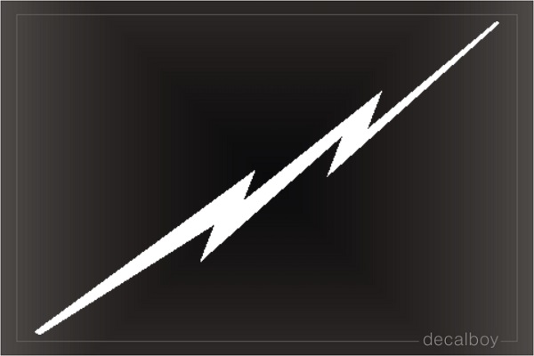 Lightening Bolt Car Decal