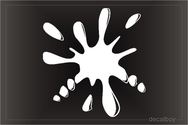 Splat 5 Die-cut Decal