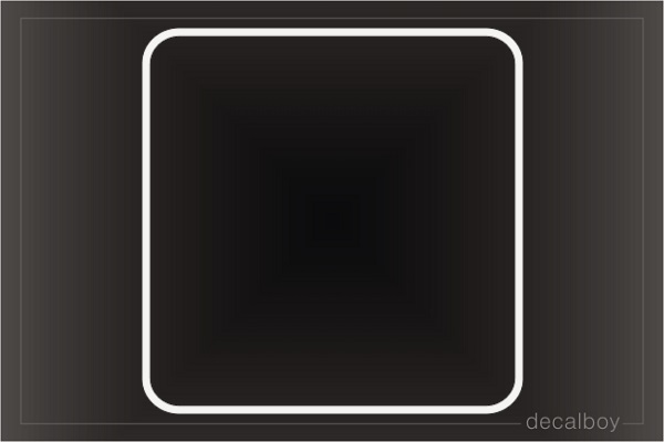 Square 3 Car Decal