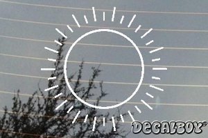 Sun 45 Car Window Decal