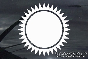 Sun 48 Car Window Decal