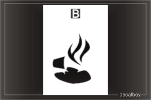 Burn Car Decal