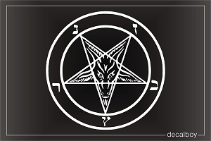 Baphomet Car Decal