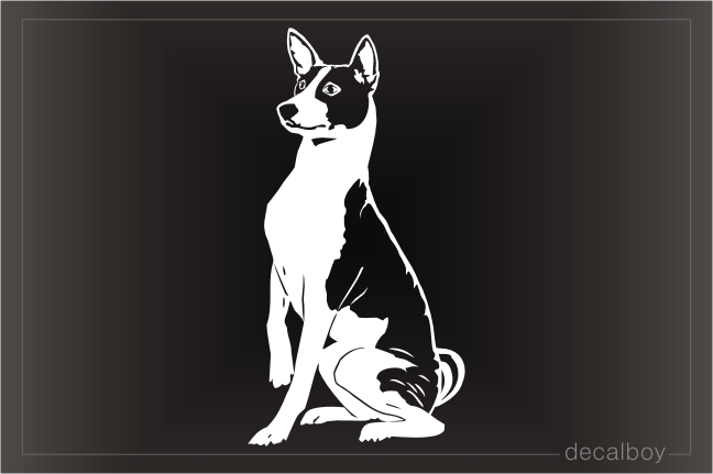 Basenji Dog Car Decal