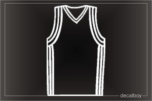 Basketball Jersey Window Decal