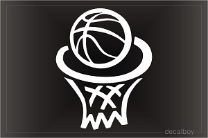 Basketball Lakers Window Decal