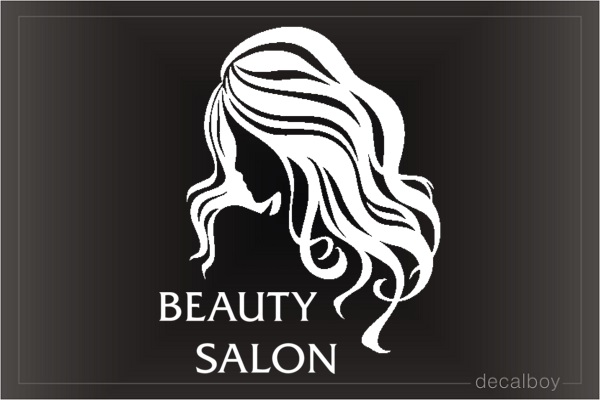 Beauty Salon Storefront Decal
