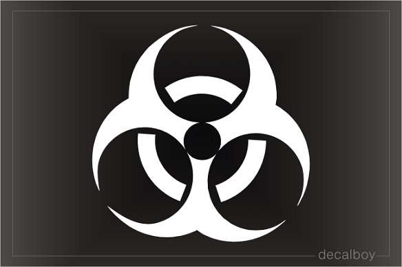 Bio Hazard Car Decal