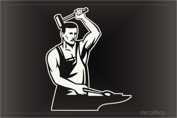 Blacksmith Car Window Decal