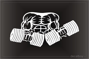 Bodybuilder 2 Car Window Decal