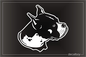 Boxer Face 1688 Car Window Decal