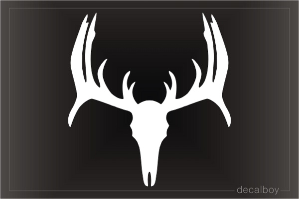 Buck Skull Silhouette Decal