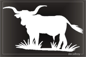 Longhorn Bull Window Decal