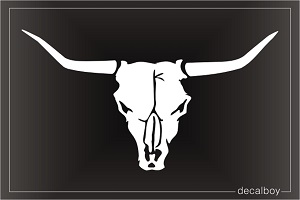 Longhorn Bull Head Window Decal