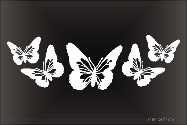 Butterflies Car Window Decal