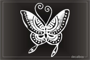 Butterfly Tattoo Window Decal