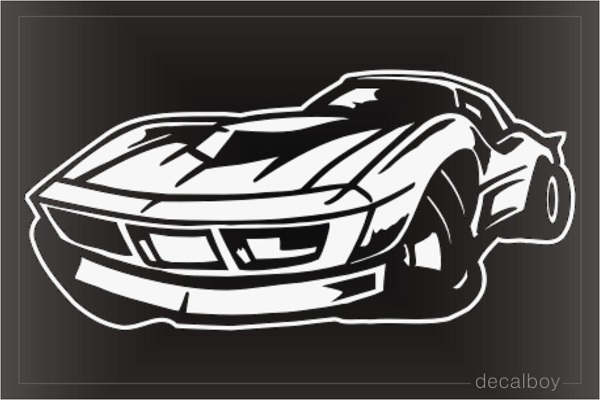 Car Sport Old Window Decal