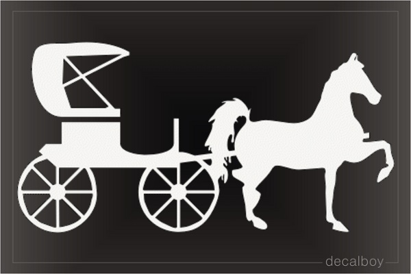 Carriage Car Window Decal