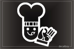 Chef 2 Car Window Decal