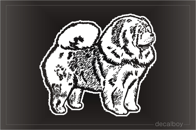 Chow Chow Car Window Decal