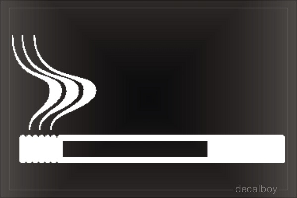 Cigarette 2 Car Decal