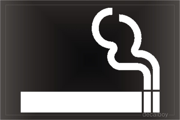 Cigarette Car Decal