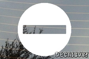 Circle Do Not Enter Car Decal