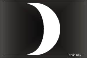 Crescent Car Window Decal