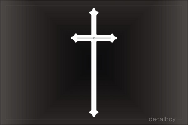 Catholic Cross Window Decal