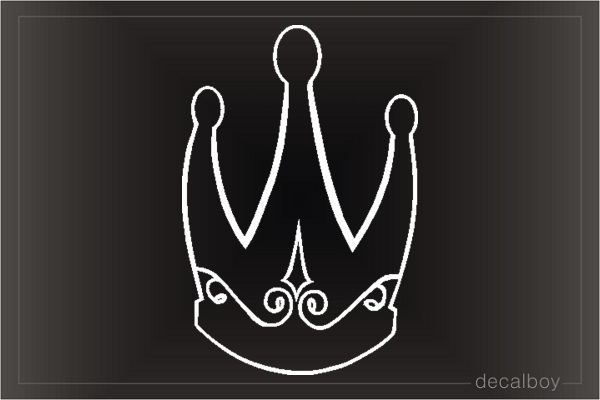 Crown King Car Window Decal