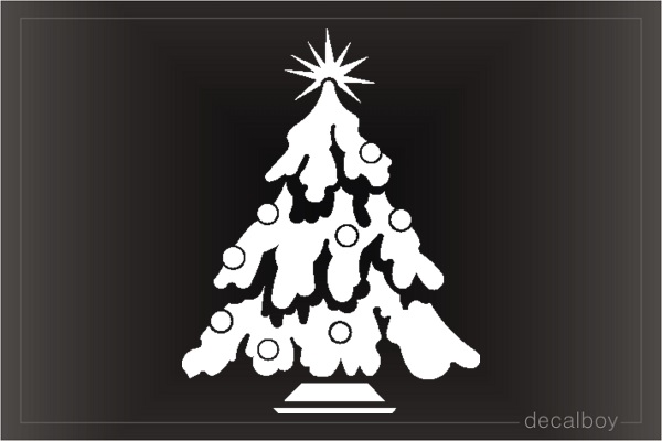 Christmas Tree Car Decal