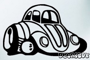 Car Cartoon Window Decal