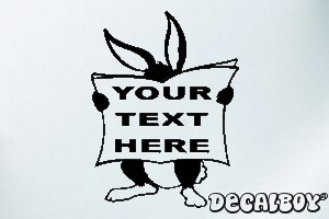 Animals Bunny5 Car Window Decal