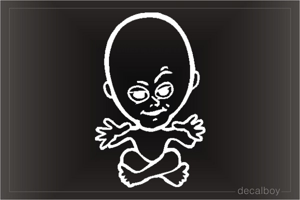 Alien Car Window Decal