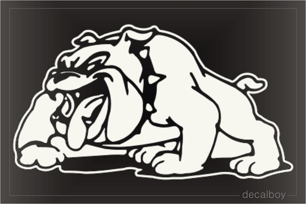 Bulldog Car Window Decal