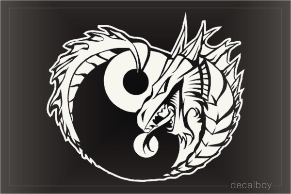 Dragon 2 Car Window Decal