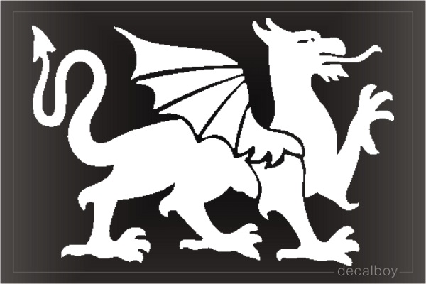 Dragon 21 Car Window Decal