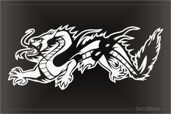 Dragon 3 Car Window Decal