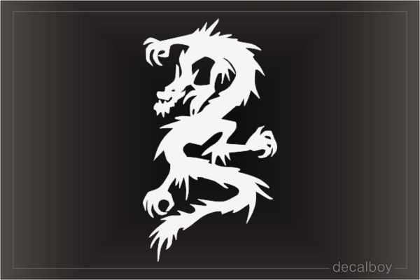 Dragon 4 Car Window Decal