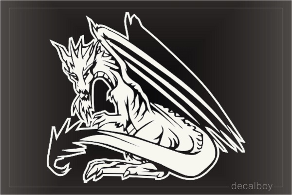 Dragon 5 Car Window Decal